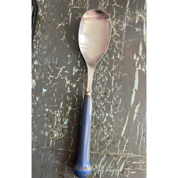 vintage Denby Langley serveware. Large serving spoon or serving fork - Picture 10 of 10